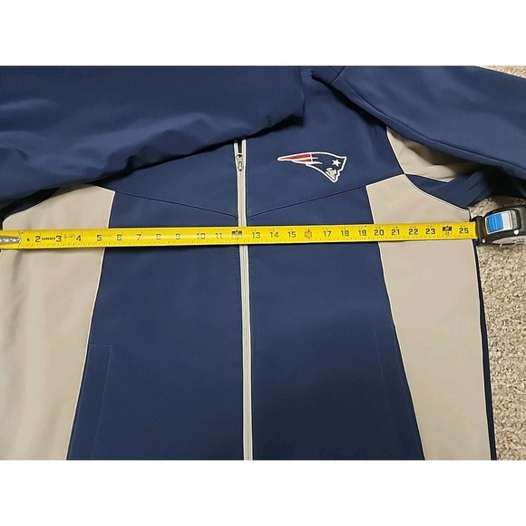 New England Patroits NFL Full-Zip Blue Soft Shell Jacket Size XL - Picture 13 of 14